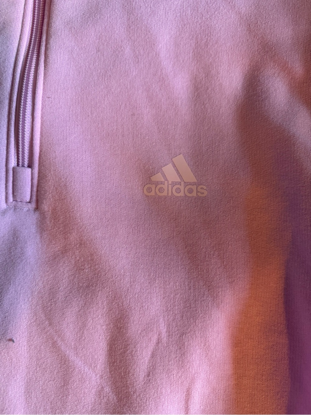 adidas Lavender Pink Half-Zip Sweatshirt